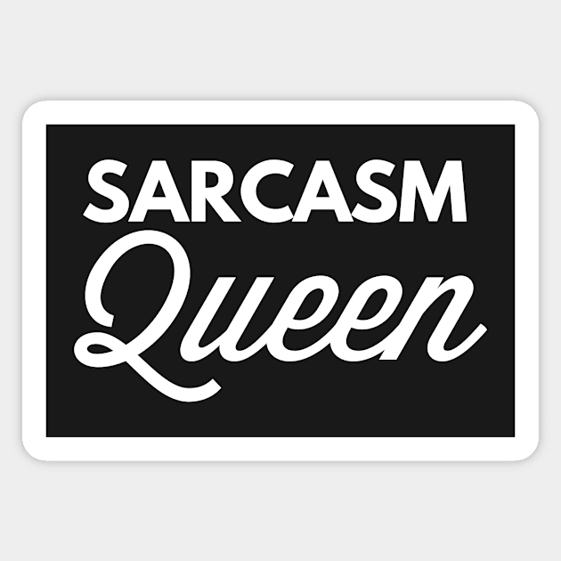 Sarcasm Queen Sticker by tshirtexpress